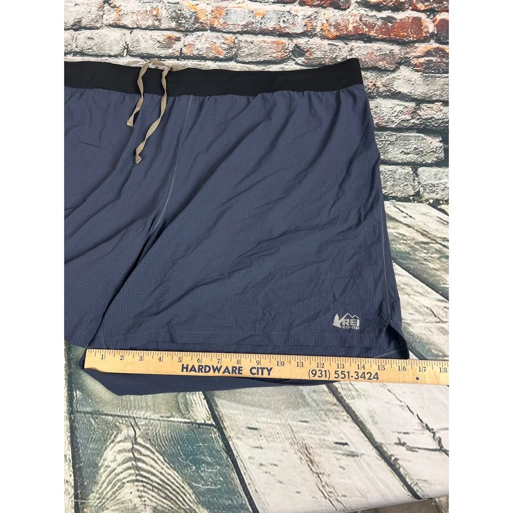 REI Co-op Mens Blue‎ Athletic Running Shorts Size 3XL With Inner liner Pockets